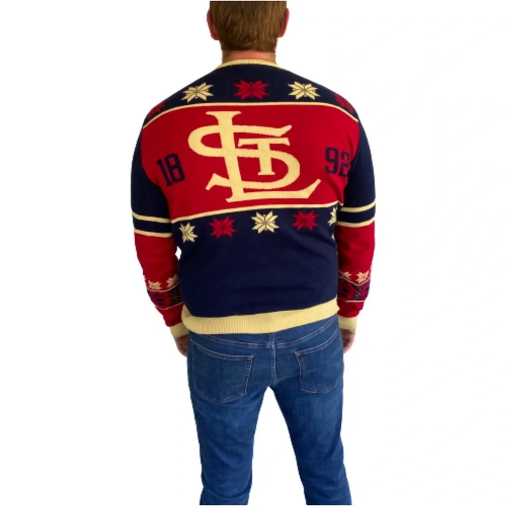 St Louis Cardinals Fans Retro Cotton Sweater Size Large